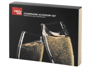 VACUVIN Set 3 Pezzi Champagne Accessory