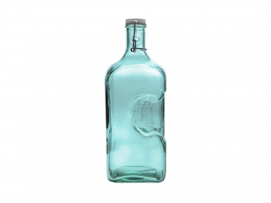 HOMe Bottiglia In Vetro Riciclato Azzurro Lt 2