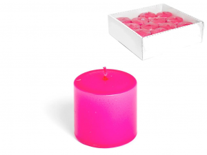 Candela Basic Cilindrica In Paraffina Colore Hot Pink Cm5x5