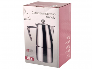 ILSA Slancio Caffettiera Espresso induzione satinata acciaio inox