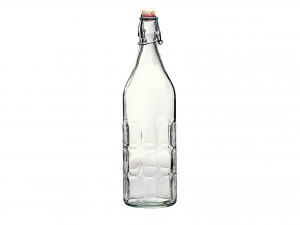 Bottiglia In Vetro Moresca Con Tappo Lt 1 *f12
