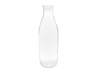 BARATTOLO ZUCCHERO FROSTED BIANCO IN VETRO, 750 ML