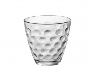 Vassoio 6 Bicchieri Vetro Dots Acqua Cl25,5