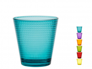 Confezioni 6 Bicchieri Medi Generation In Vetro Colori Assor