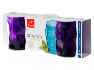 BORMIOLI ROCCO Set 3 Bicchieri Sorgente Purple Cl 30