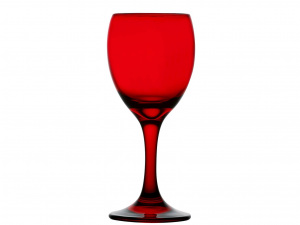 Confezione Di 6 Calici Vino Optic In Vetro Colore Rosso Cl20
