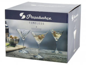 PASABAHCE Set 4 Coppe Martini Timeless Cl 23