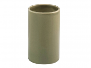 H&H Bicchiere Bagno In Ceramica, H 12 Cm, Verde