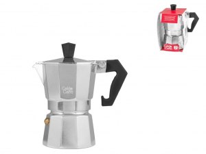 Bialetti Espresso Caffettiera con Due Becchi Tazze 2, Acciaio