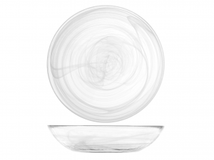 Venere piatto in vetro trasparente fondo 21 cm