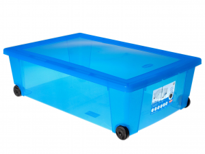 Scatola Rollbox Con Ruote 59x39x18,5 Blu' Co