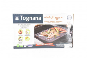Tognana Barbecue Grill Rectangular Aluminum Gray Line Mythos Cm.30x52