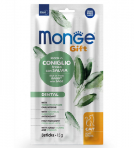 Monge - Gift Cat - Soft Sticks - Dental - 15gr