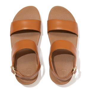 Fitflop - LULU LEATHER BACK-STRAP SANDALS LIGHT TAN