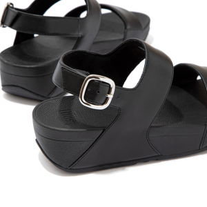 Fitflop - LULU LEATHER BACK-STRAP SANDALS ALL BLACK