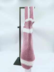 Shopper Crochet L Tricot rosa REBELLE
