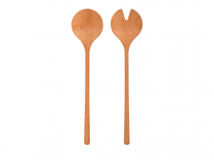 H&H Set 2 Posate Insalata In Legno