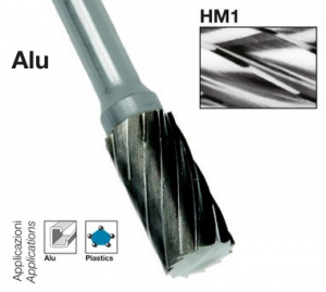 Assortimento frese rotative per alluminio in metallo duro Krino 26030430
