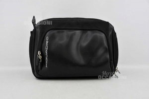Beauty Case To Travel Piquadro Gl035405 Black With Shoulderstrap 33x25x15 Cm