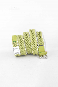 Belt In Rope And True Leather Green And White