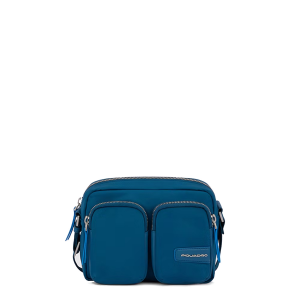 Borsa uomo tracolla pelle borsello cartella vintage spalla porta ipad EGON  blu