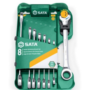 Serie 8 chiavi combinate a doppio cricchetto SATA ST08007ASJ