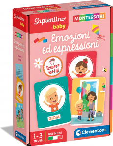 Clementoni - Emozioni Ed Espressioni - Sapientino Baby Montessori Cards
