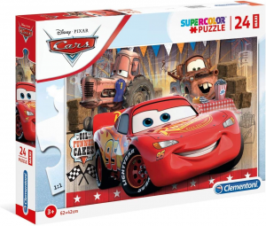 Clementoni - Disney Pixar Cars 24 maxi pezzi Supercolor Puzzle
