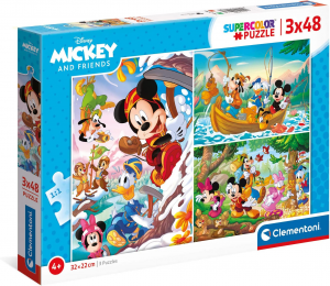 Clementoni -  Puzzle 3X48 Pz Mickey & Friends
