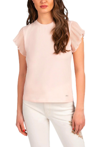 T-shirt with Voulant Sleeves