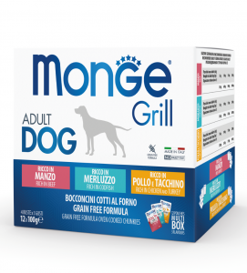 Monge Dog - Grill - Adult - Bocconcini - 100gr x 12 buste