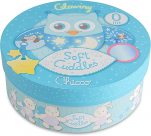 Chicco - Soft Cuddles - Gufo, Azzurro