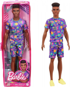 Barbie - Fashionistas Bambola Ken Afroamericano con Vestiti alla Moda