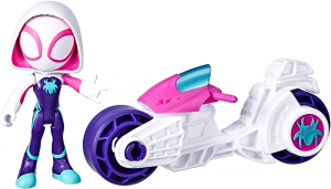 Hasbro - Spidey e i Suoi Fantastici Amici Motociclo con Personaggio Ghost Spider