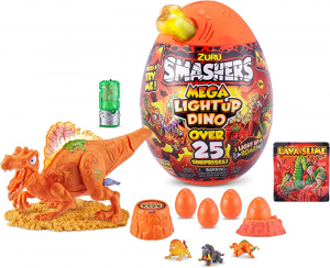 Zuru -Smashers Mega Light Up Surprise Egg Series 4 - Mega Dinosaur Egg con oltre 25 sorprese