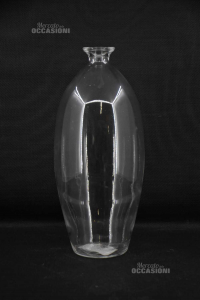 Vaso Fiori In Vetro A Bottiglia 38 Cm