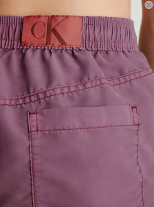 Calvin Klein Pantaloncini Da Bagno Con Cordoncino Medio - CK Authentic Sienna Brown