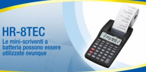 Calcolatr. scrivente HR-8TEC-S mini 12cifre