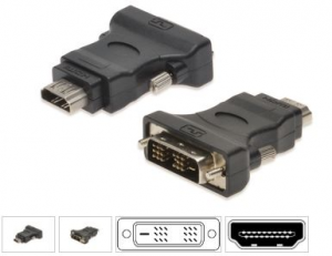 DVI-D Adatt.18+1pin M > HDMI F