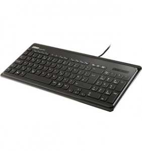 ES500 SLIM keyboard USB -Black -Multimediale