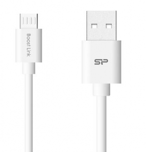 micro USB-B / USB M/M - 1MT Boost Link PVC -white