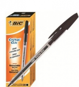 Penna Cristal CLIC scatto 0,7mm -nero