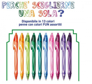 Penna GEL-OCITY Quick Dry scatto -FUN col. assortiti