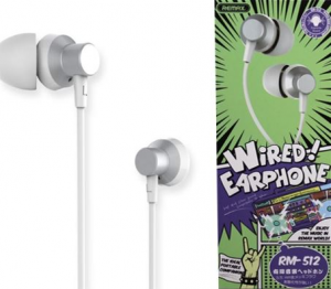 RM-512 in-ear Wired Music Headset - Silver