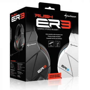Sharkoon RUSH ER3 Gaming stereo headset c/mic -Black Edition