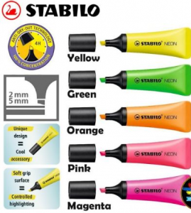 STABILO NEON -giallo (yellow)