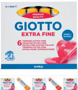 Tempera Giotto (tubo 4) 12ml -magenta 10