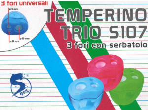 Temperamatite TRIO S107 c/serbatoio (jumbo)