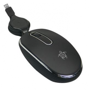 TX10 Tablet Mouse micro-USB 1000dpi -cavo retr. -BK