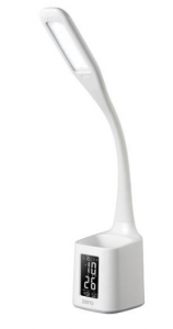 ZERO-line LED Lamp c/porta penne e Ora/temp. -USB Charging
